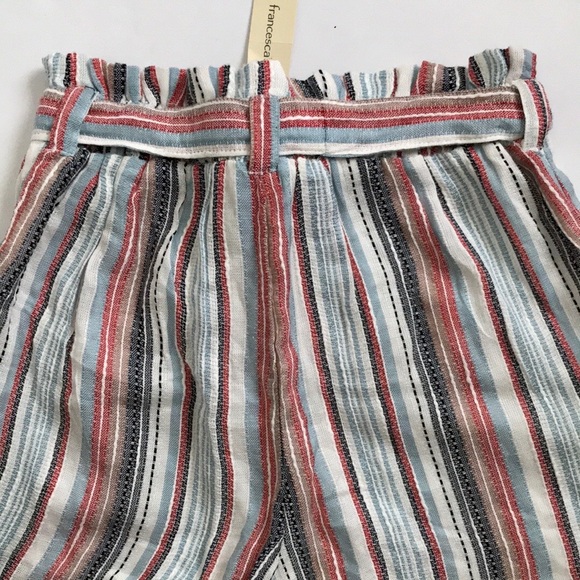 NWT Miami Everly Tie Waist Striped Shorts Small - Picture 9 of 9